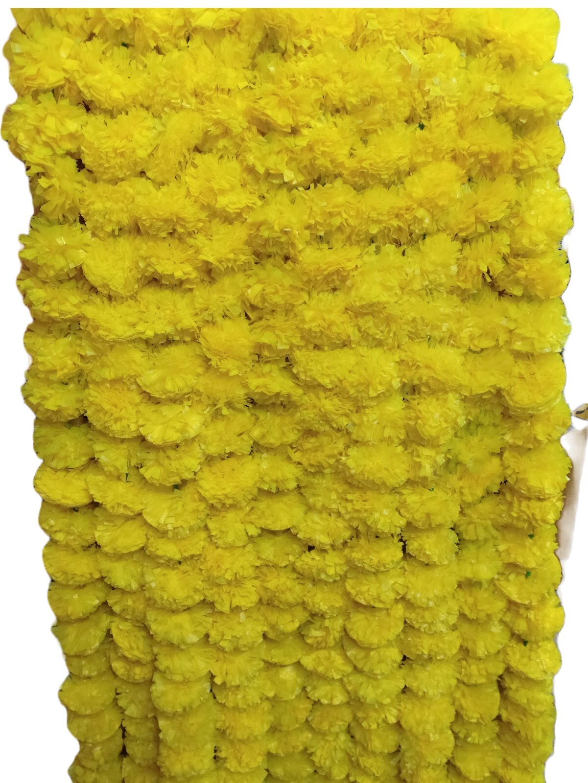 100Pcs Set Artificial Marigold Flower Garlands Diwali Indian Wedding Decoration