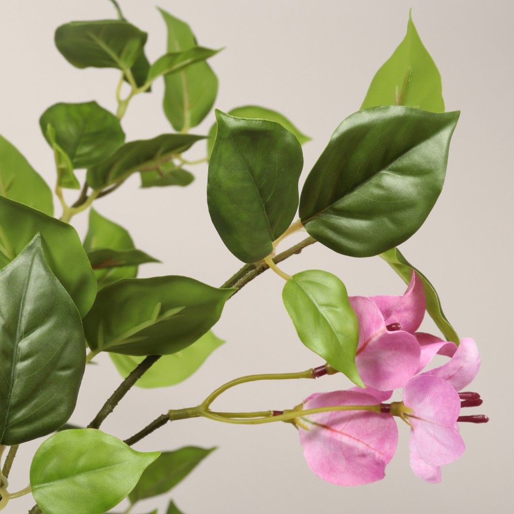 5FT Artificial Bougainvillea Tree with Black Plastic Pot Realistic Fake