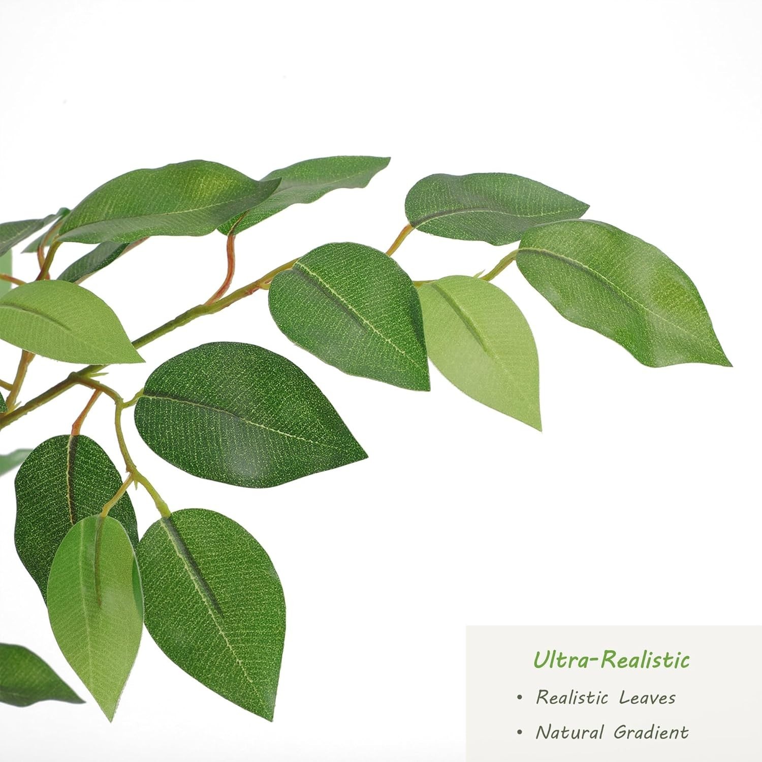 Lifelike 7ft Potted Ficus Tree – Maintenance-Free Indoor & Outdoor Elegance