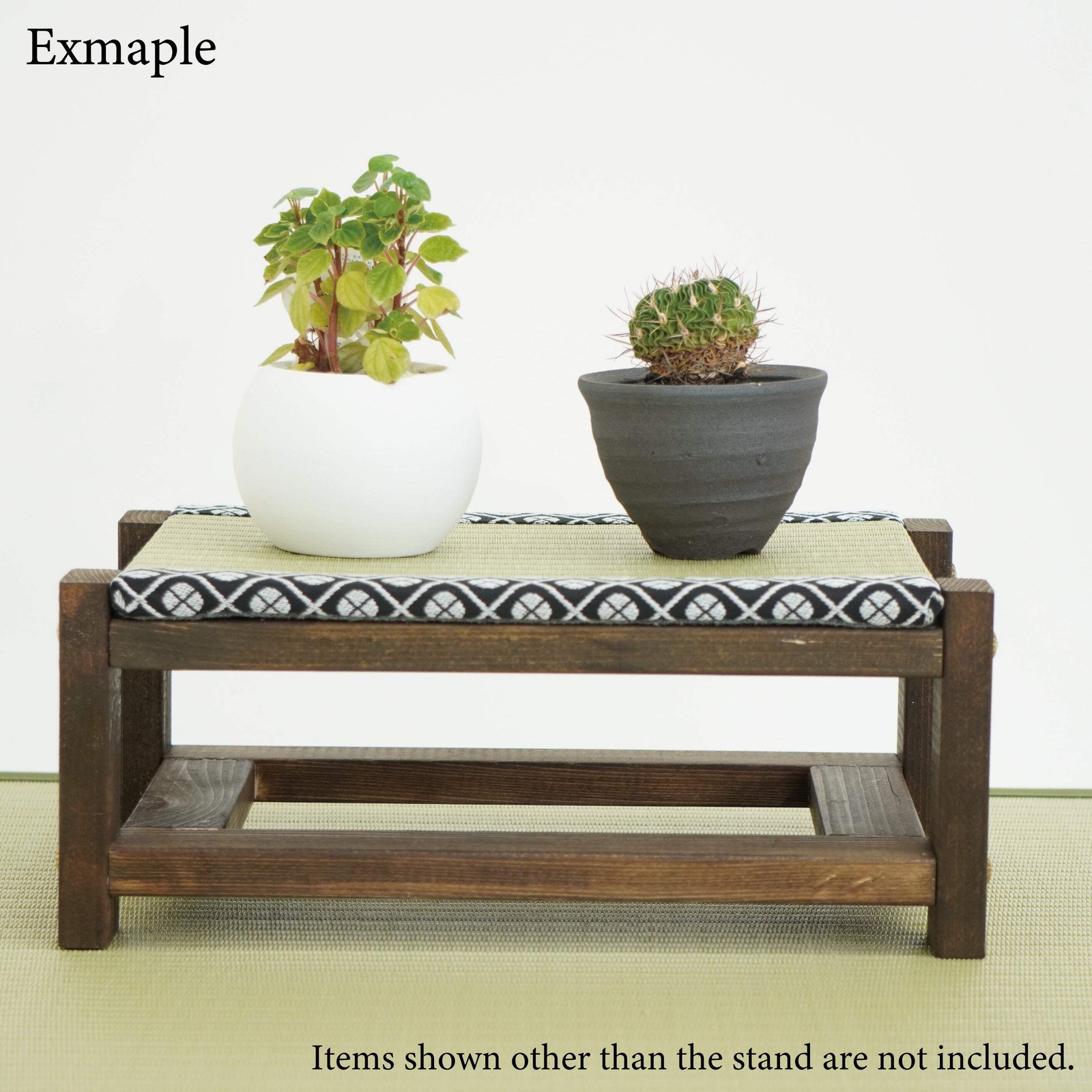 Tatami Display Stand walnut Finish Japanese Blue Wagara Edge Anime Figure