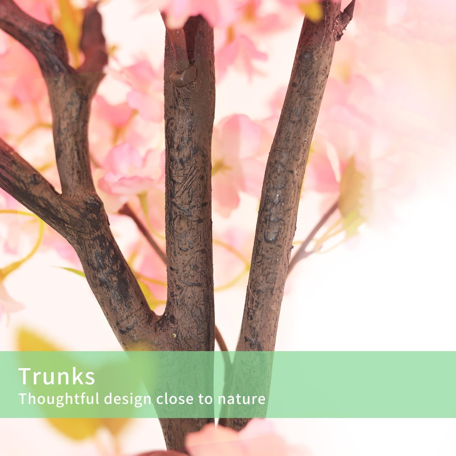 Artificial Cherry Blossom Tree 6FT Pink: Realistic Fake Sakura Flowers Plant,…