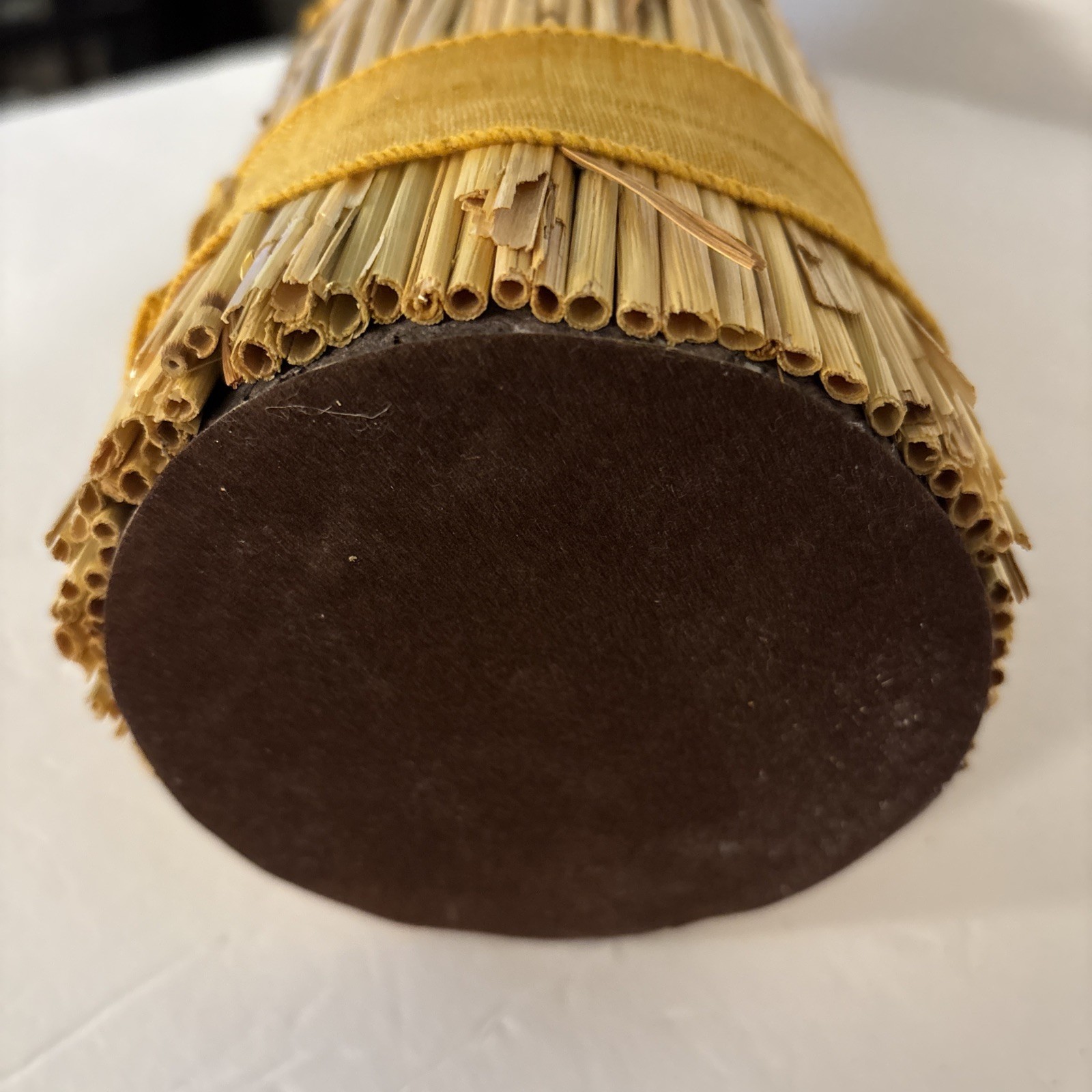 Large Bundle Natural Dried Wheat Sheaf Floral Arraignment Wrapped 19” Tall
