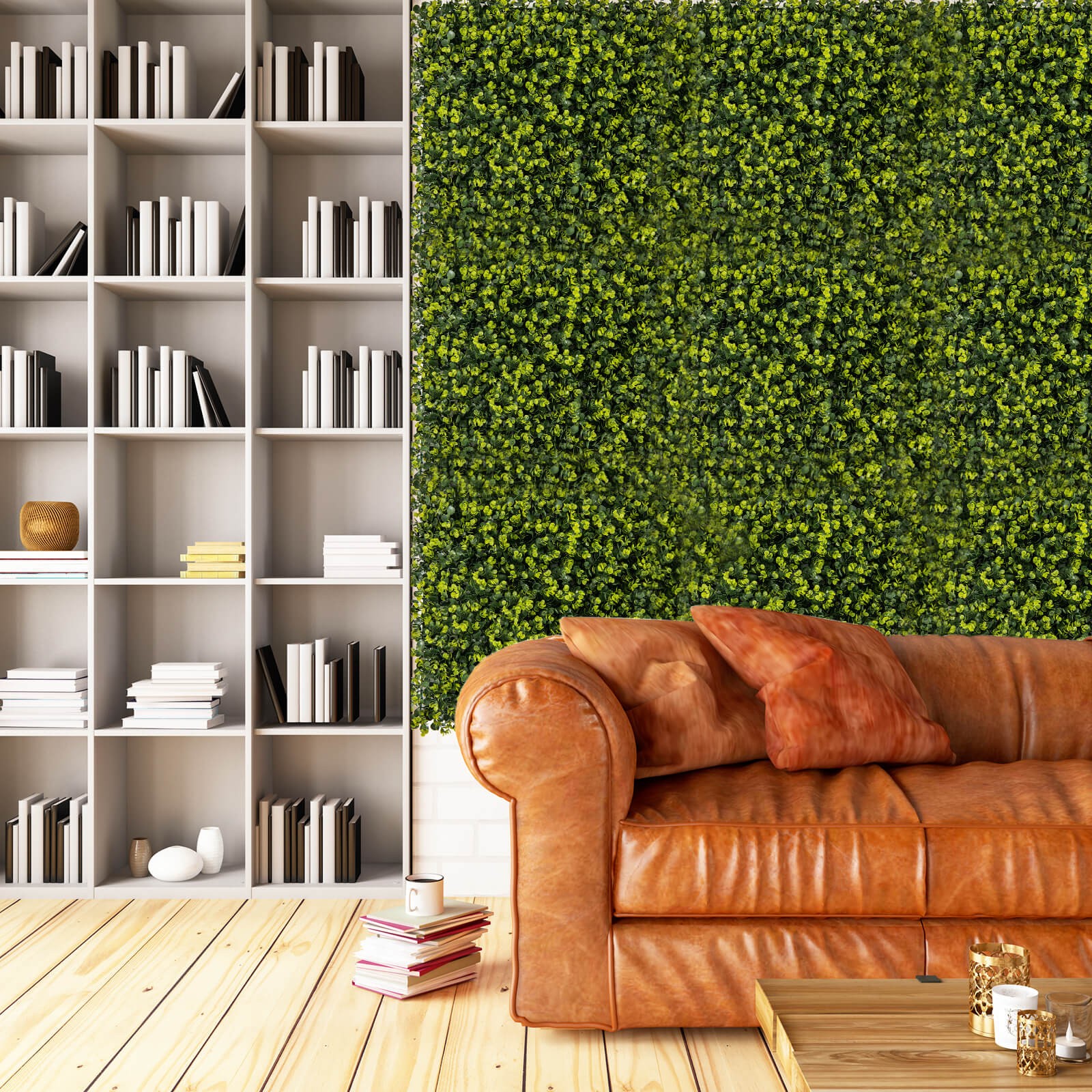 12 PCS 20″ x 20″ Artificial Hedge Boxwood Panels w/ Realistic Undulant surface