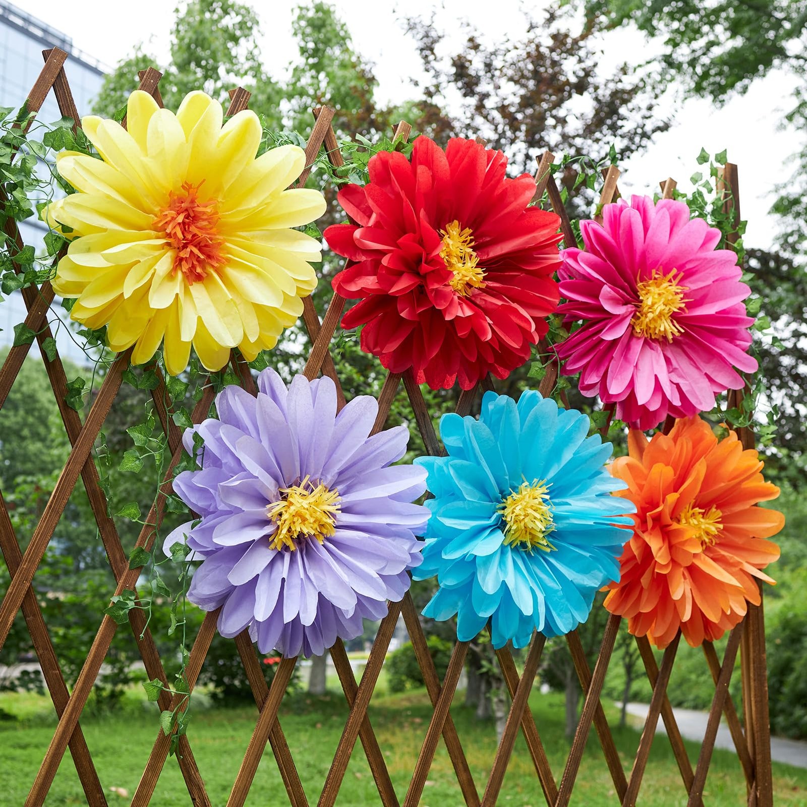 Large Paper Flowers, 20 Inch Tissue Paper Flowers Decorations for Wall, Yello…