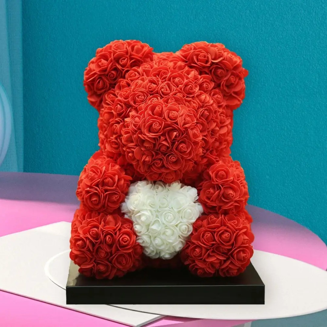 40cm Foam Flower PE Rose Bear Heart Bear Thanksgiving Mother’s Day…