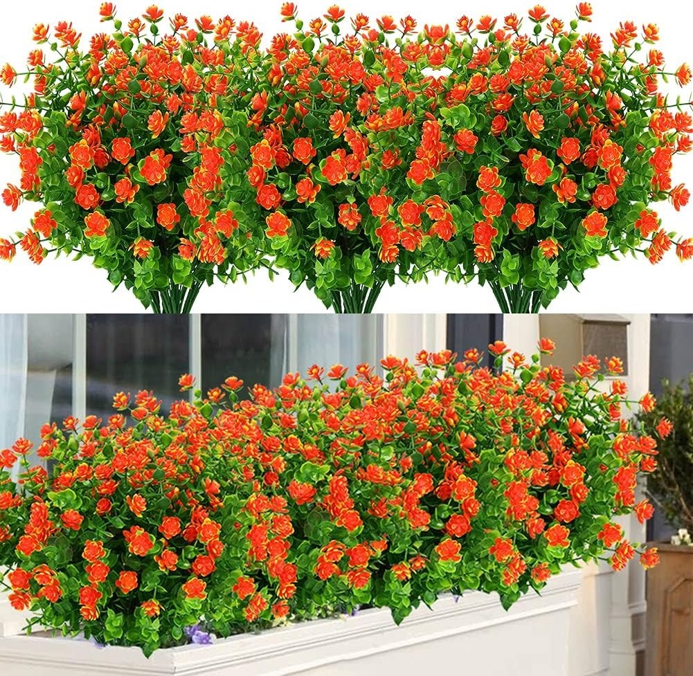 Versatile 6 Pack of Realistic Faux Flowers – Perfect for Home & Wedding Decor