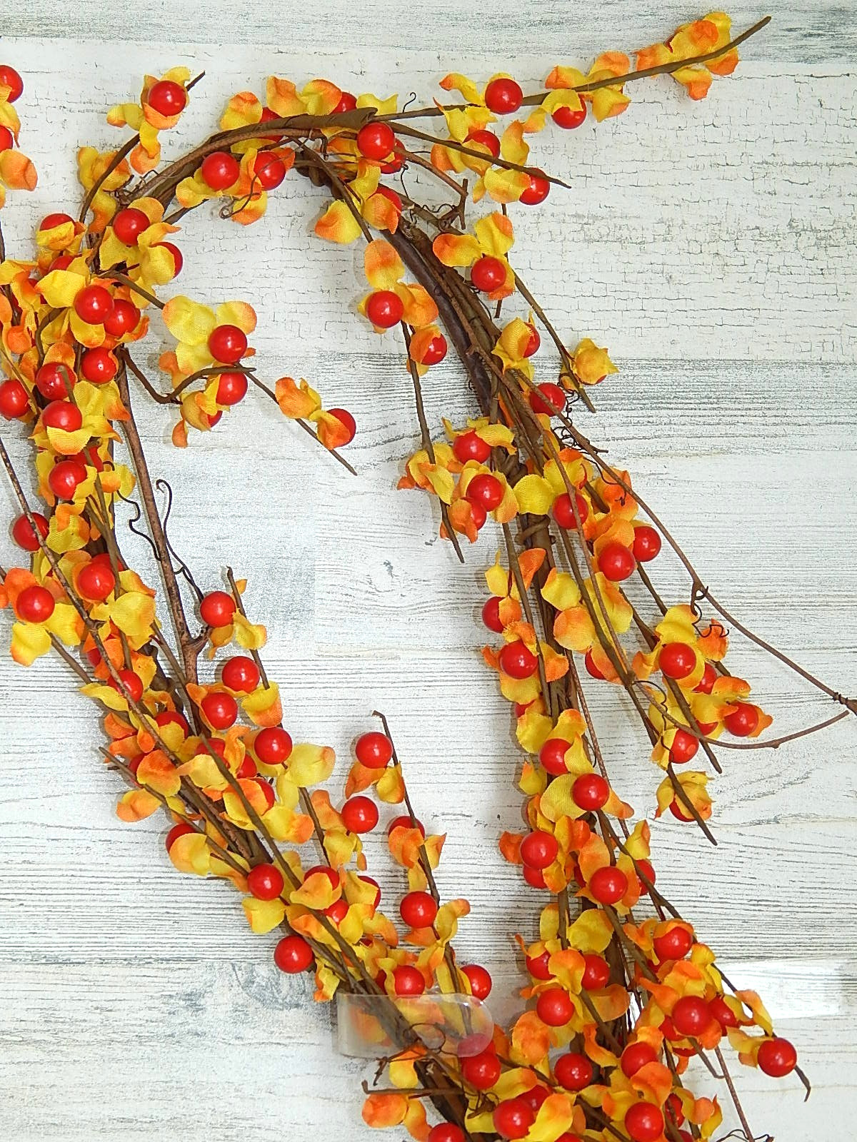 Primitive Farmhouse Fall BITTERSWEET GARLAND 58″