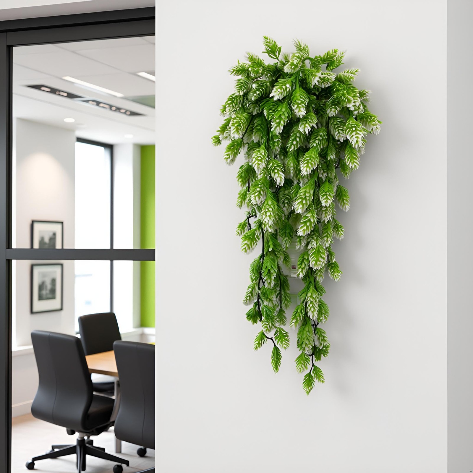 3Pcs Artificial Hops Fake Hanging Plant Plastic Vines Hanging Plants Decor Fa…