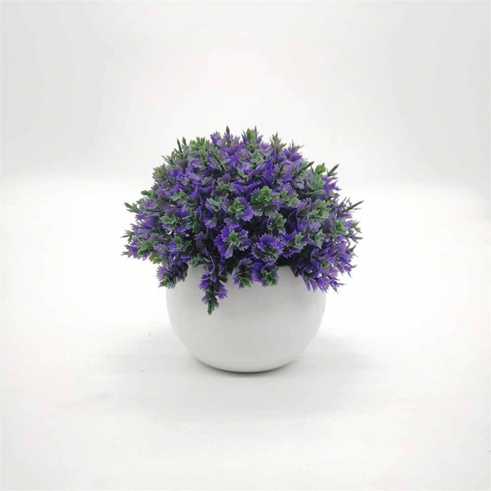 Small Sized Pine Needle Bonsai Artificial Plant 12cm for Shelf Desk Decor