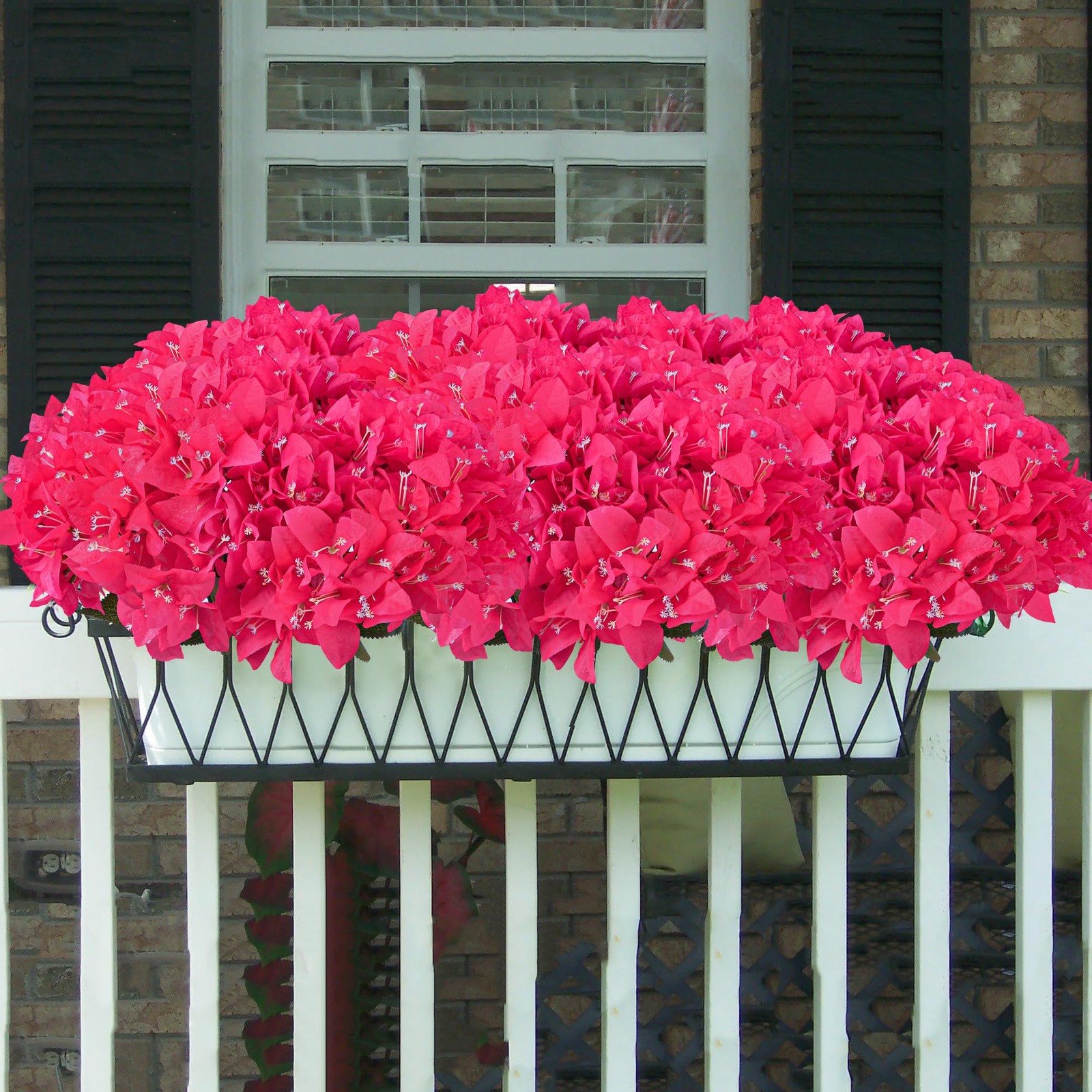 Artificial Outdoor Flowers Fake Bougainvillea Plants for Spring Summer Decora…