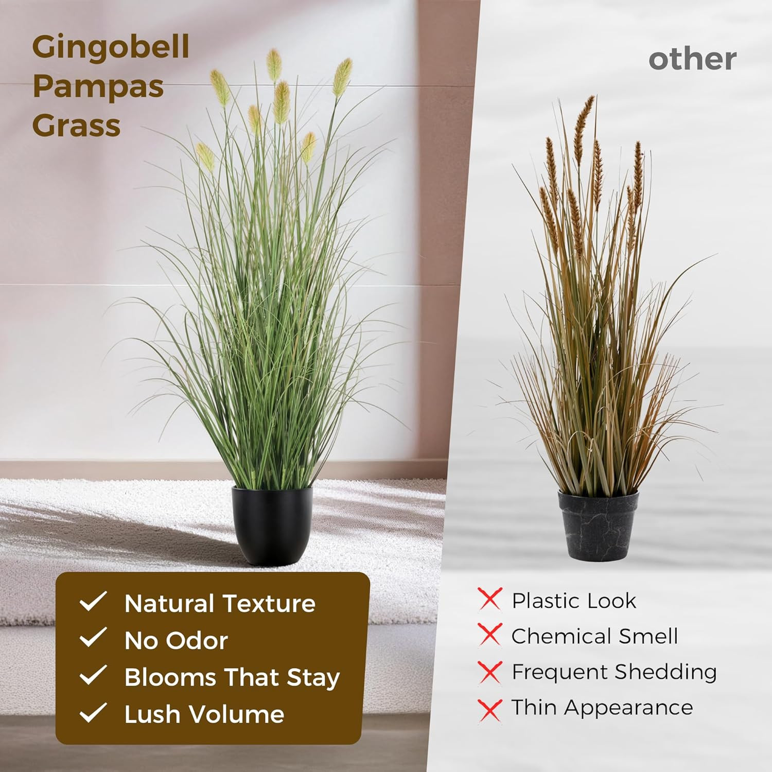 Luxury 4FT Extra Lush Artificial Plant Set for Home & Garden Decor (2Pcs)