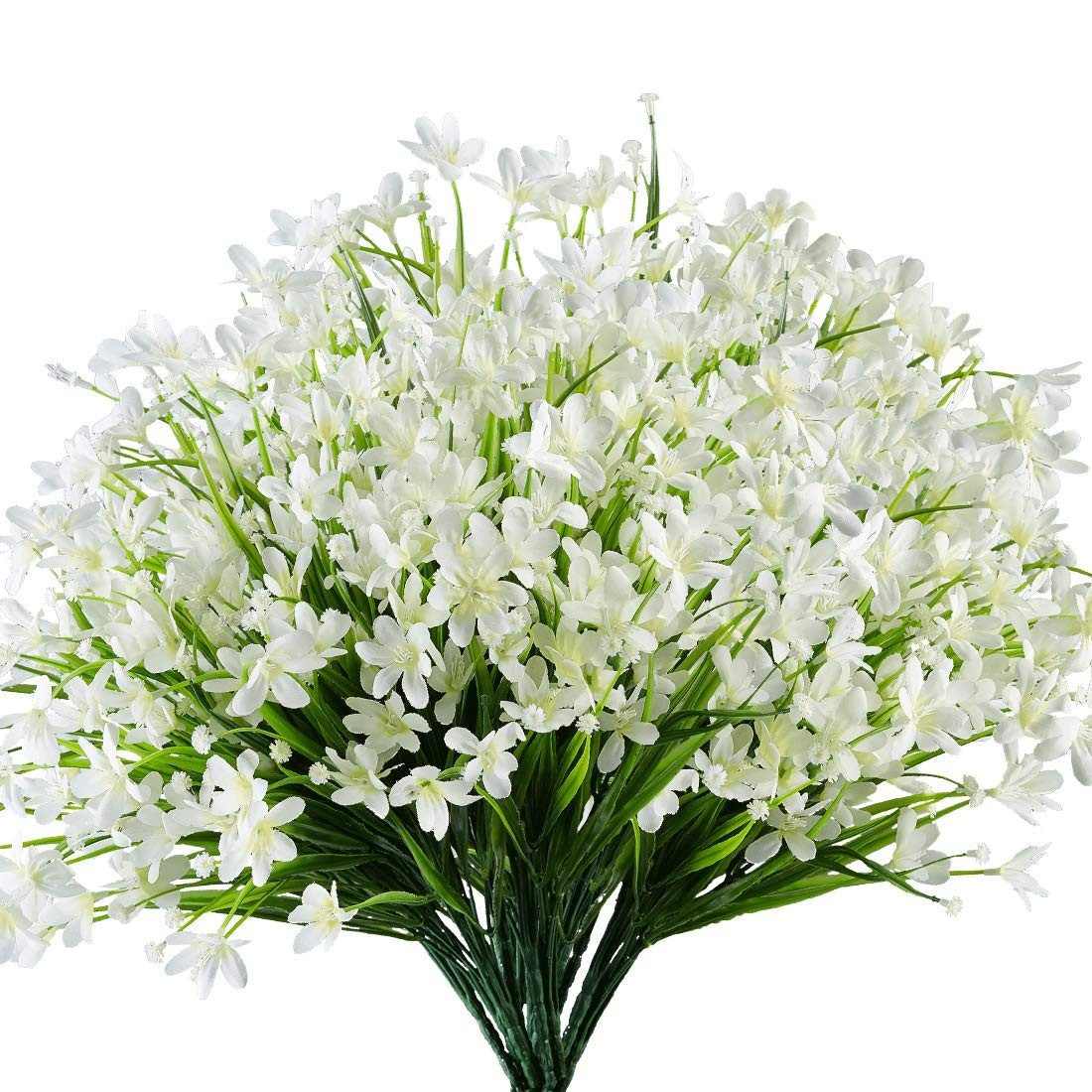 6 Bundles Artificial Daffodils Flowers, Fake Artificial Greenery UV Resistant…