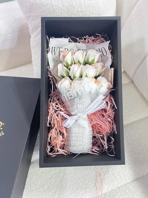 Soap Rose Forever Flower Gift Box, Preserved Flowers, Artificial Flower Bouquet