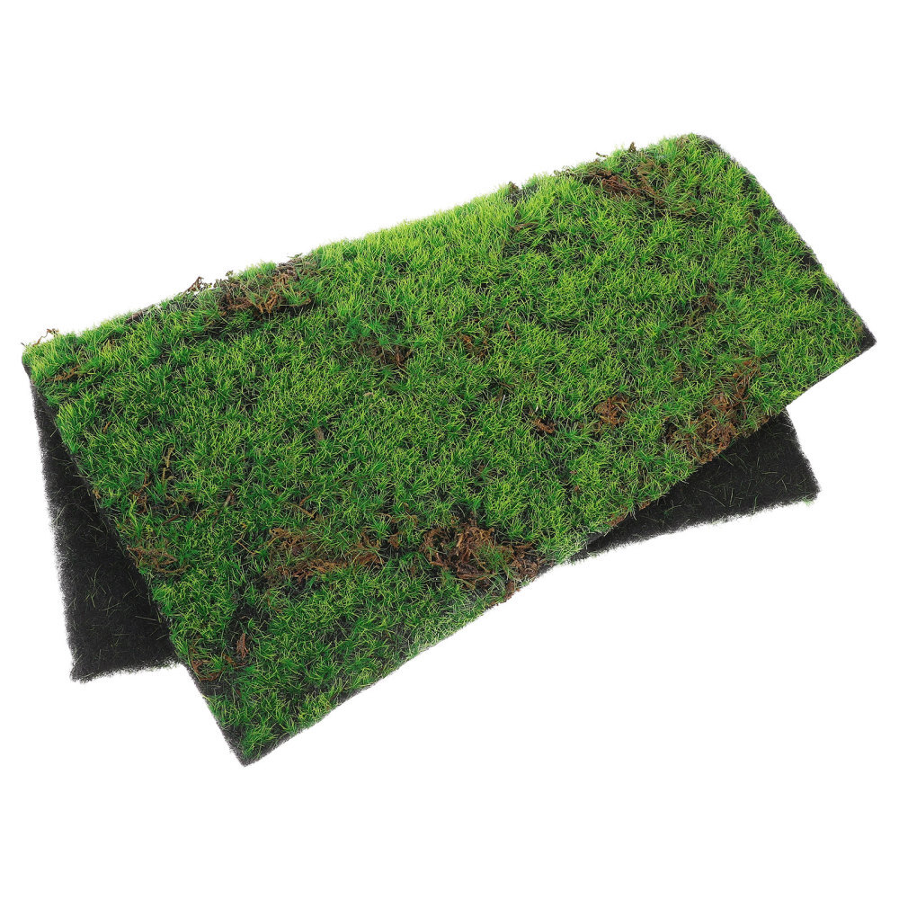 Artificial Moss Mat Decorative Simulated Turf Fake Grass for Project Plastic