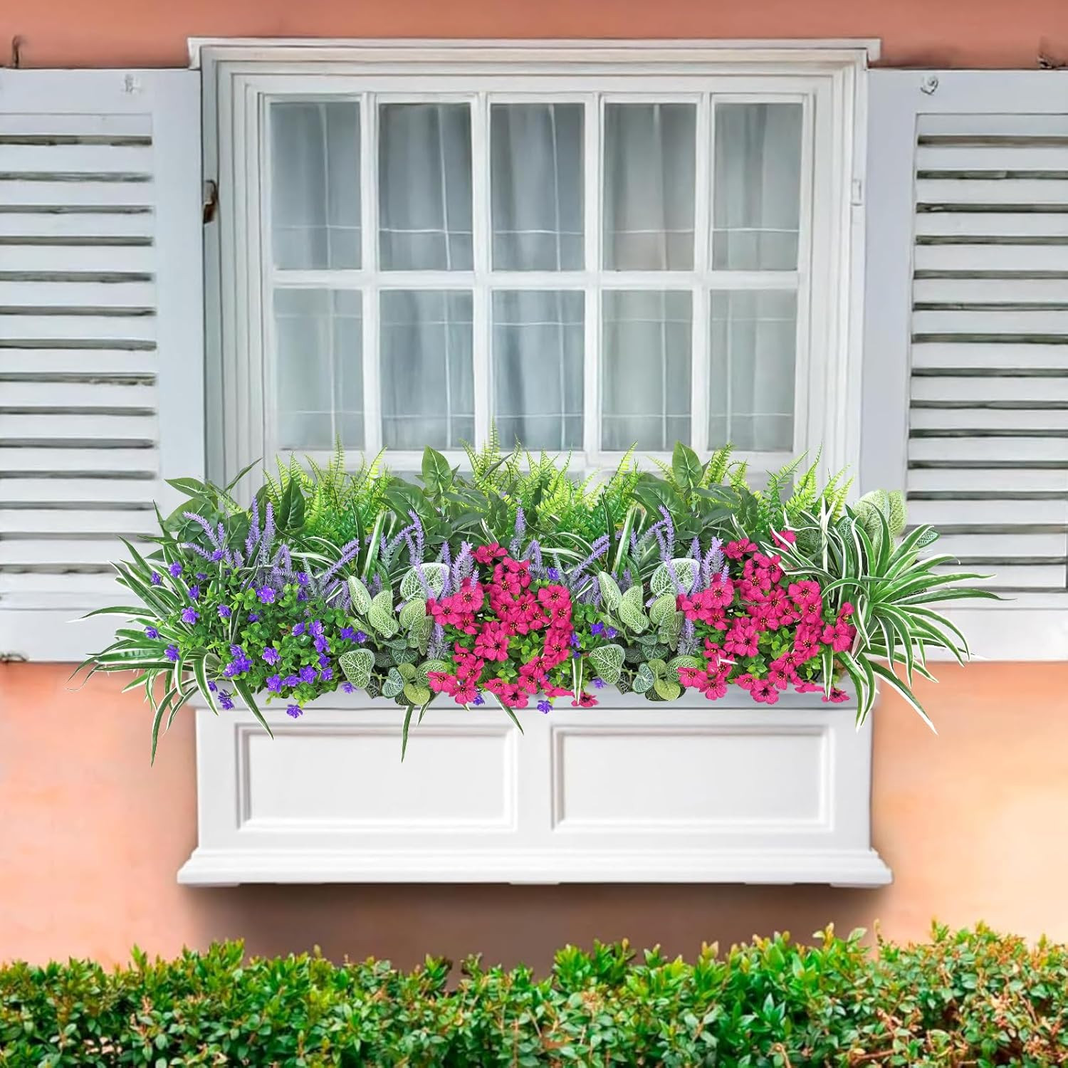 20 UV Resistant Artificial Plants – Faux Greenery for Outdoor Decor
