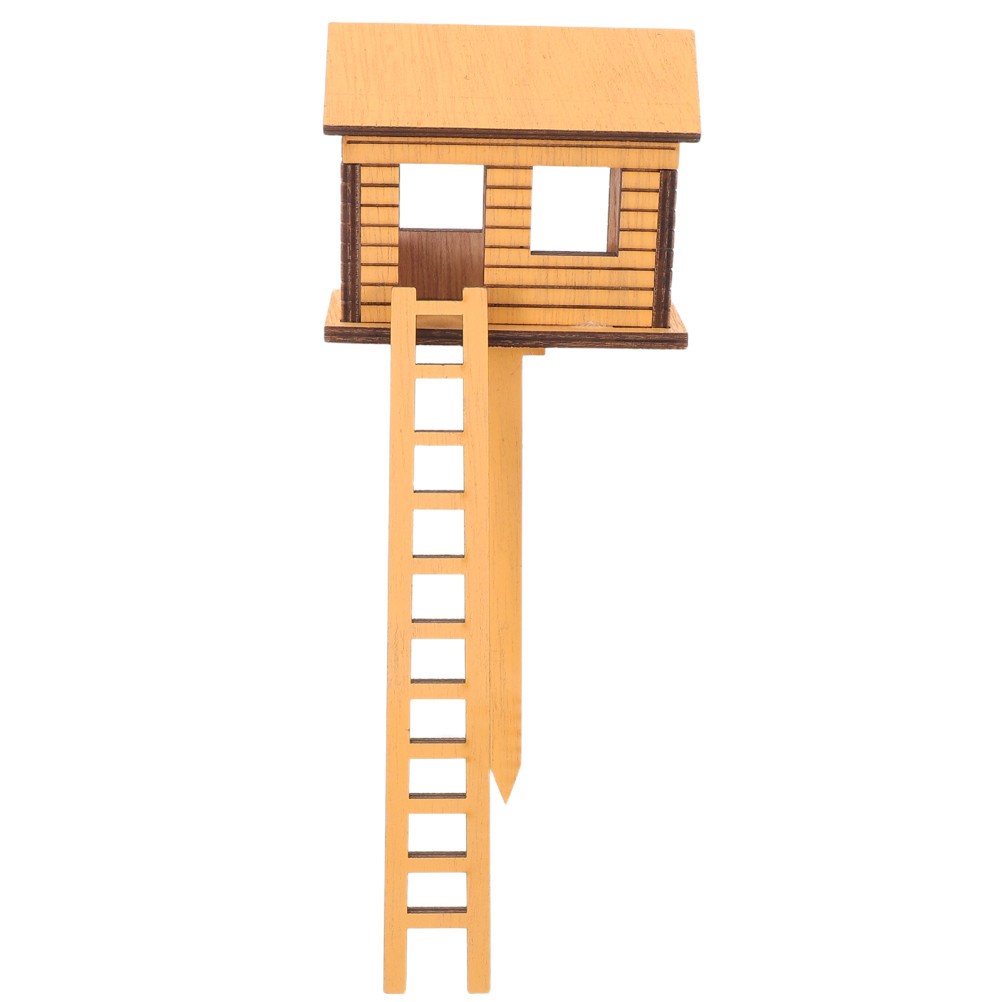 Wooden Mini Treehouse: Miniature Fairy Garden House for Plant Pots, Terrariums
