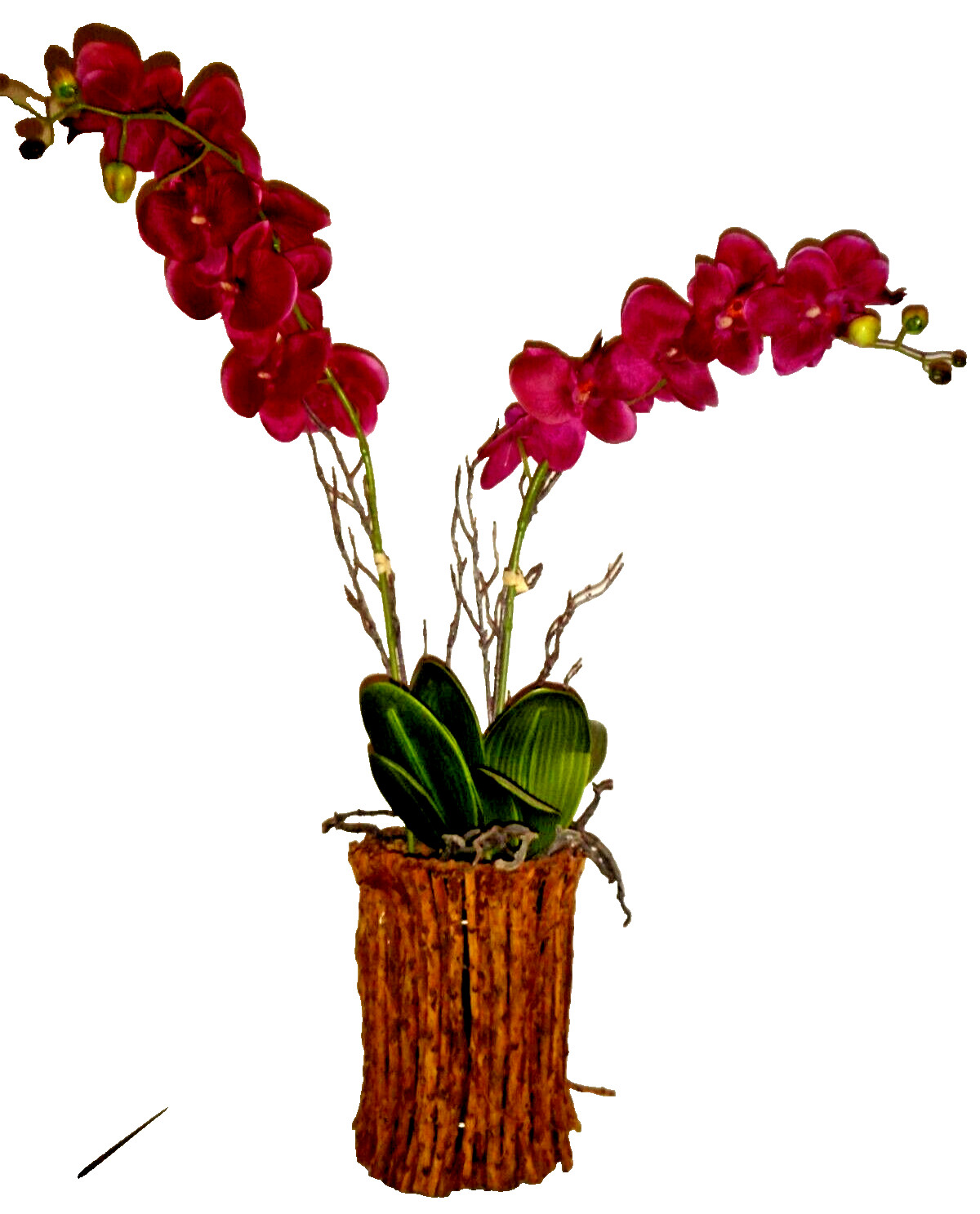Artificial Potted Flowers Purple ORCHID Floral Home Décor Height : 35 inches