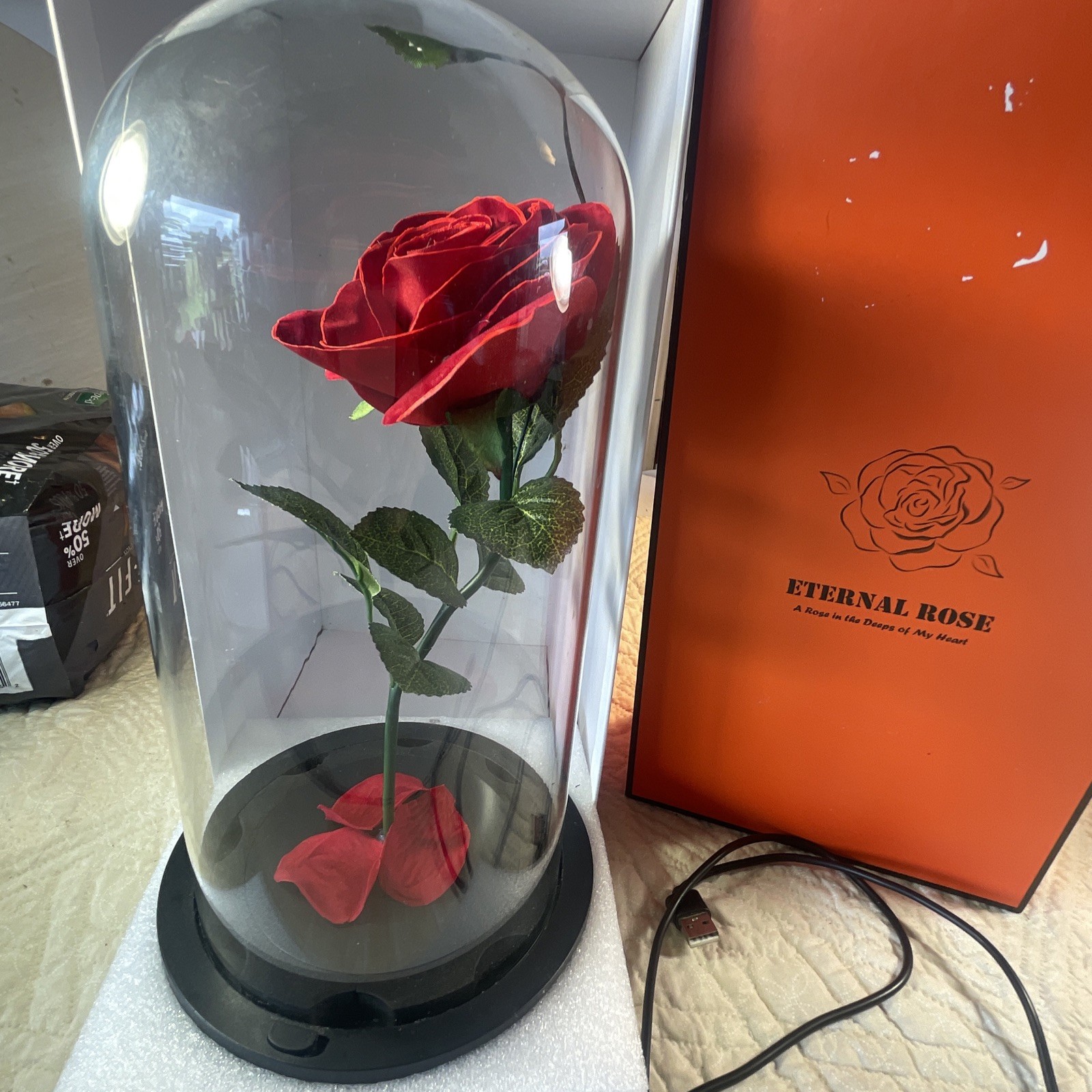 Forever Preserved Rose – Eternal Rose in Glass Dome – Tested Works