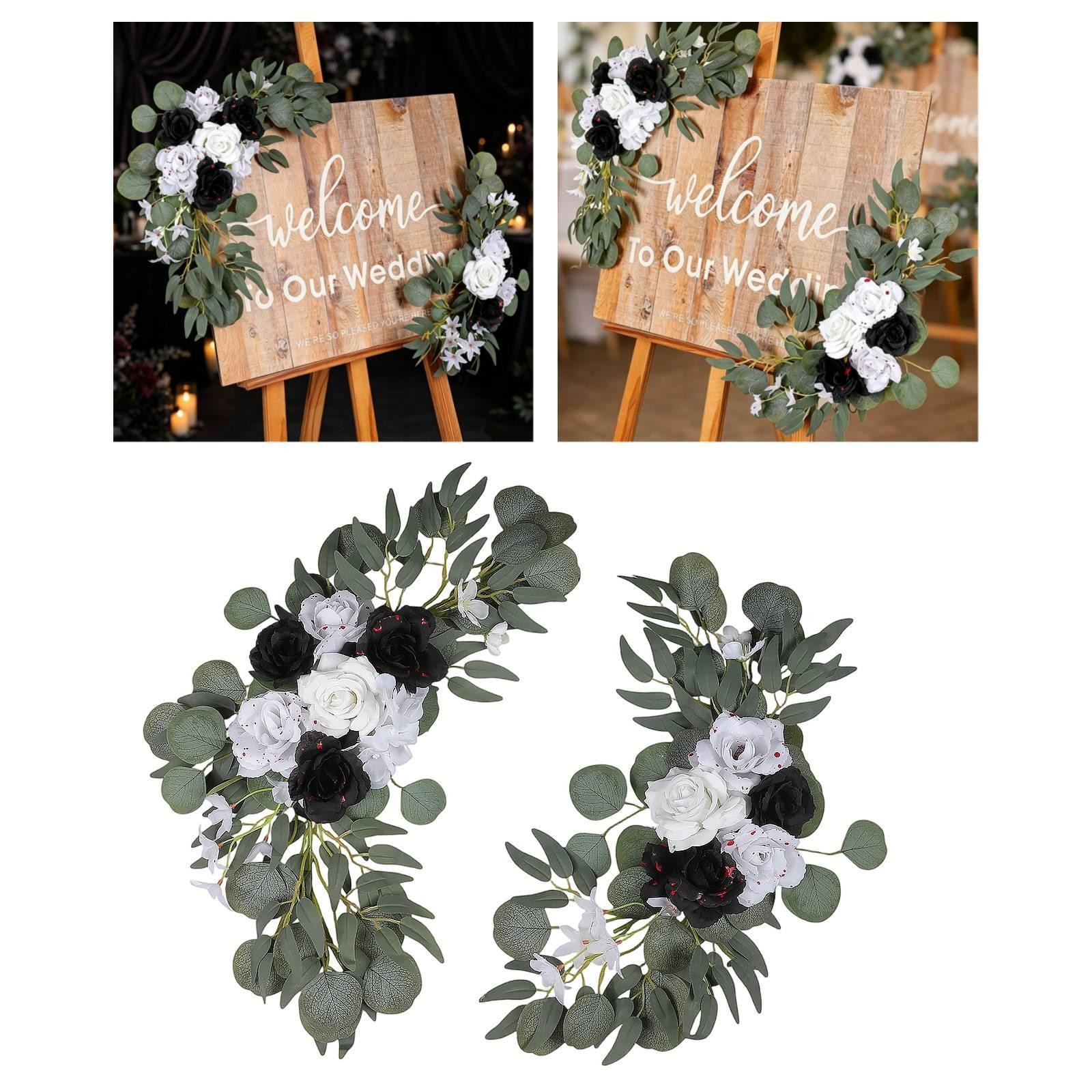 Artificial Wedding Arch Flowers Backdrop Decor Centerpiece Silk Flowers Rustic