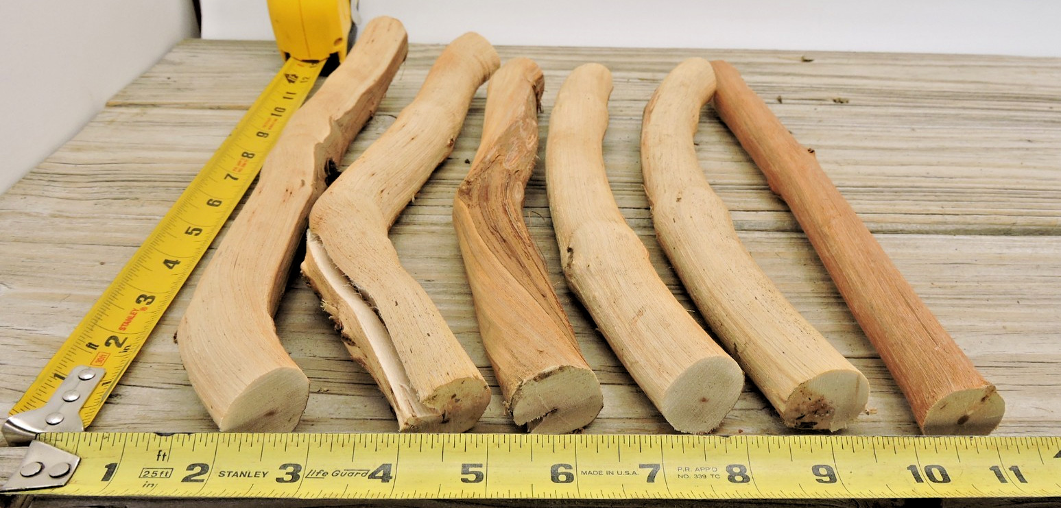 6 Grapevine Wood Stick Section 7/8~1 3/16″D 10~12″L Driftwood Decor Crafts