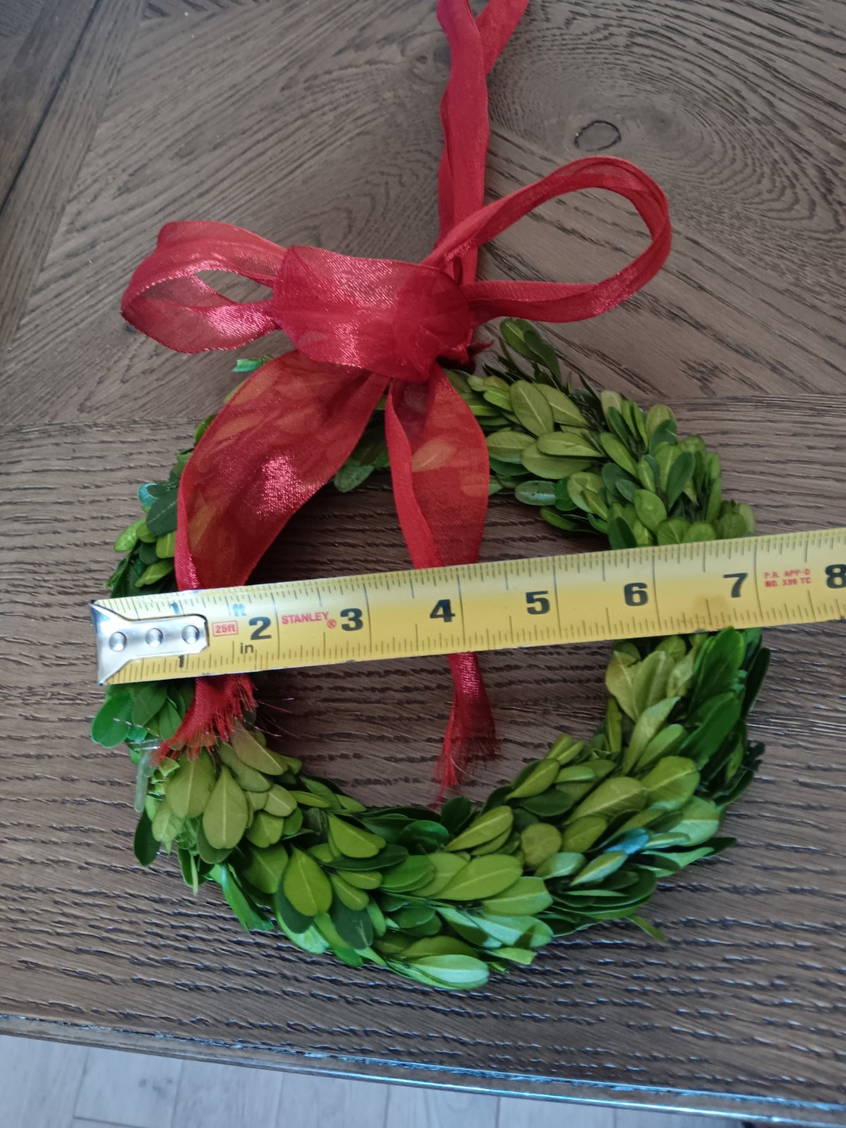 Preserved Boxwood Wreath 7″ Swiss Colony Box RARE