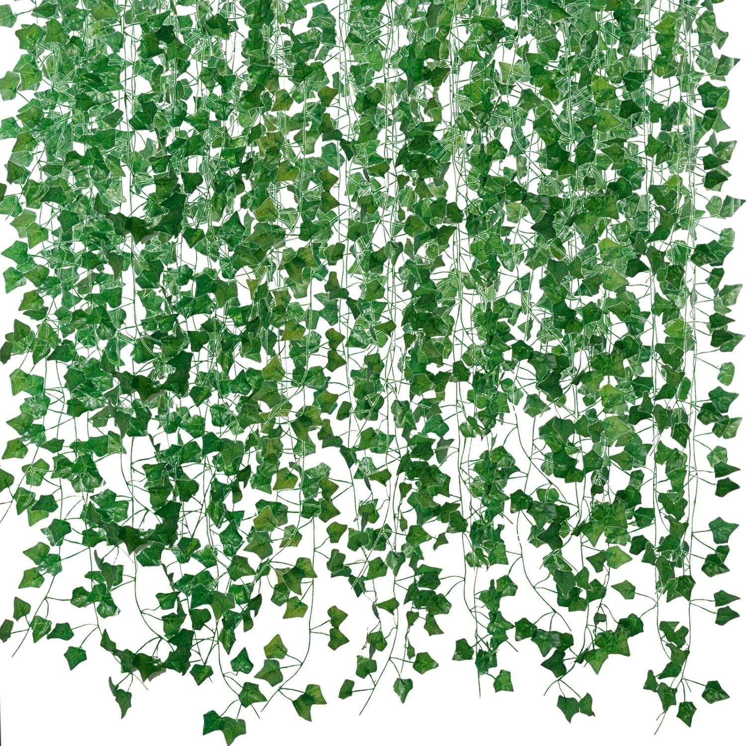 Fake Vines for Room Decor(12 Pack 84 Feet) Aesthetic Artificial Plant Ivy Leaves