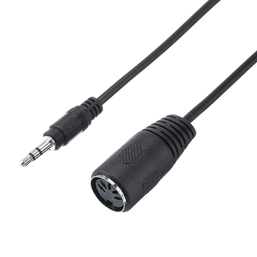 2PCS Type-A 5-Pin MIDI Female to 3.5mm Male TRS Adapter 14 inches