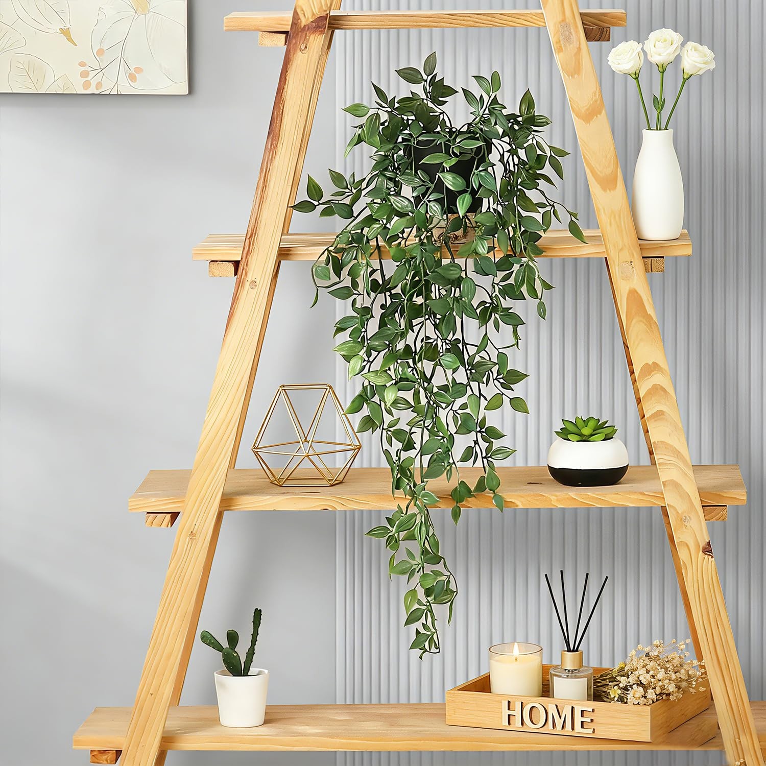 Artificial Hanging Plants 1 Pcs,Small Potted Plants Mandala Vine Greenery wit…