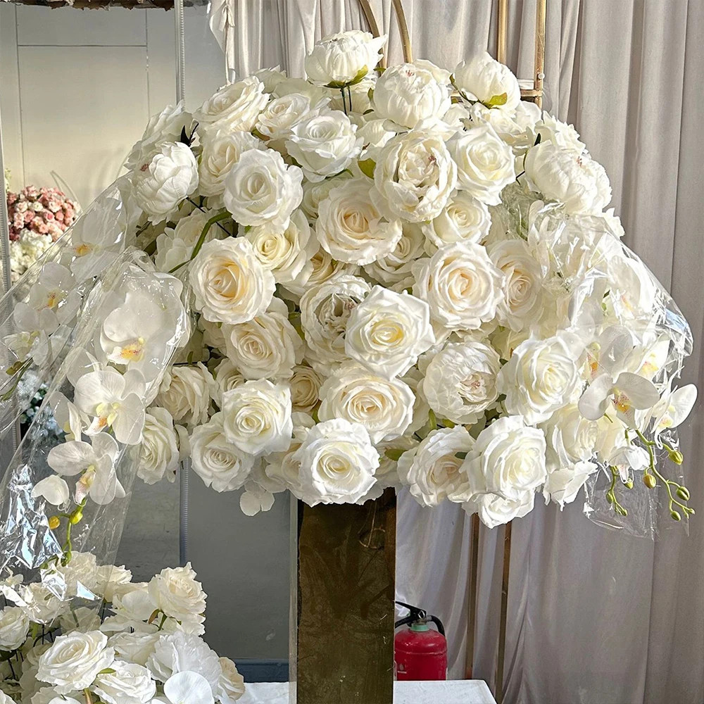 80/70/60/50/30Cm Artificial Pink Large Flower Ball, Table Centerpiece for Weddin