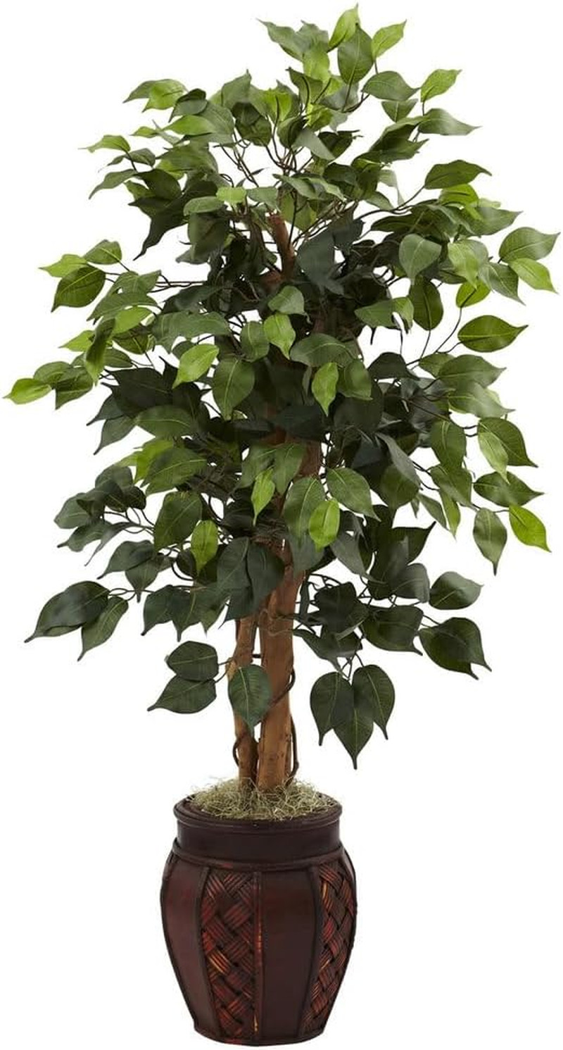44In. Ficus Tree with Decorative Planter