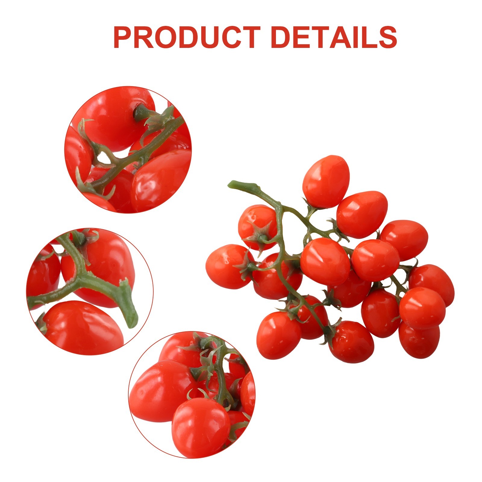High quality Artificial Tomato Red & Yellow Fake House Kitchen Decoration