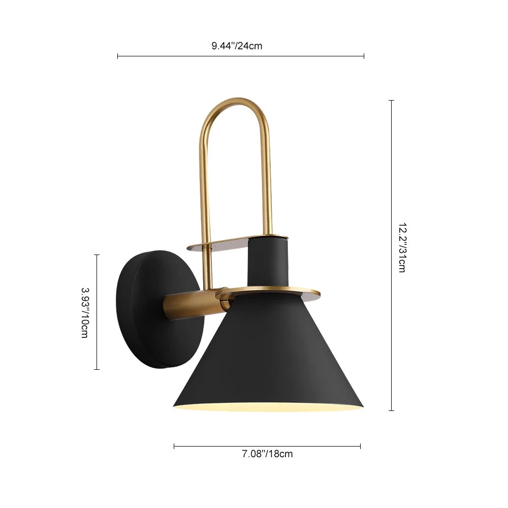 Jacoline 1 – Light Cone Armed Sconce