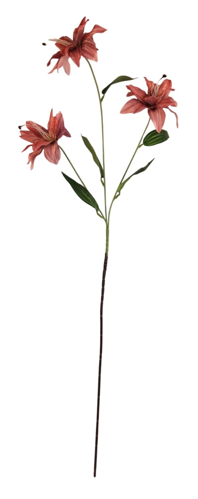 Luxury Artificial Tiger Lily Stem 34 Inch | Designer Artificial Silk Floral | Bl