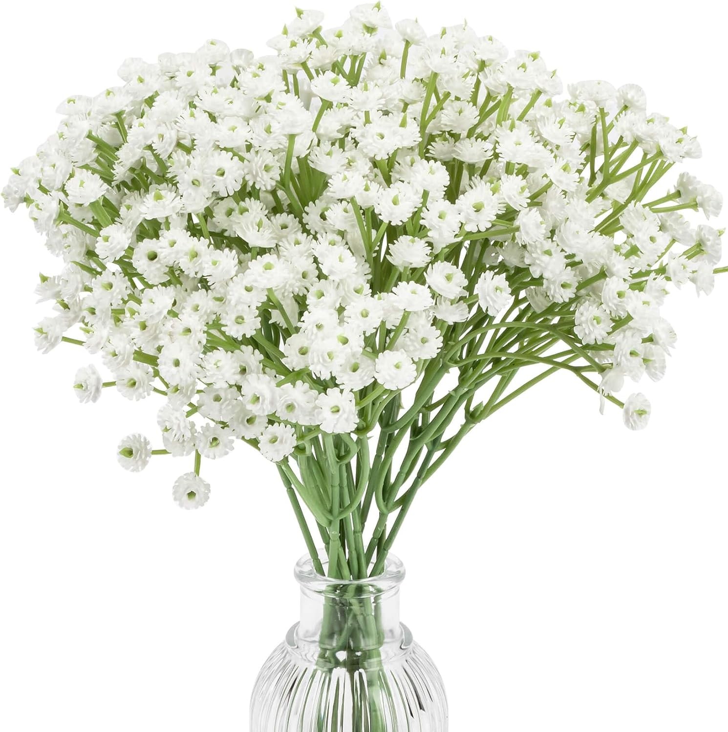 10 Baby Breath Artificial Flowers – 7.6″ Babies Breath Flowers Artificial Faux