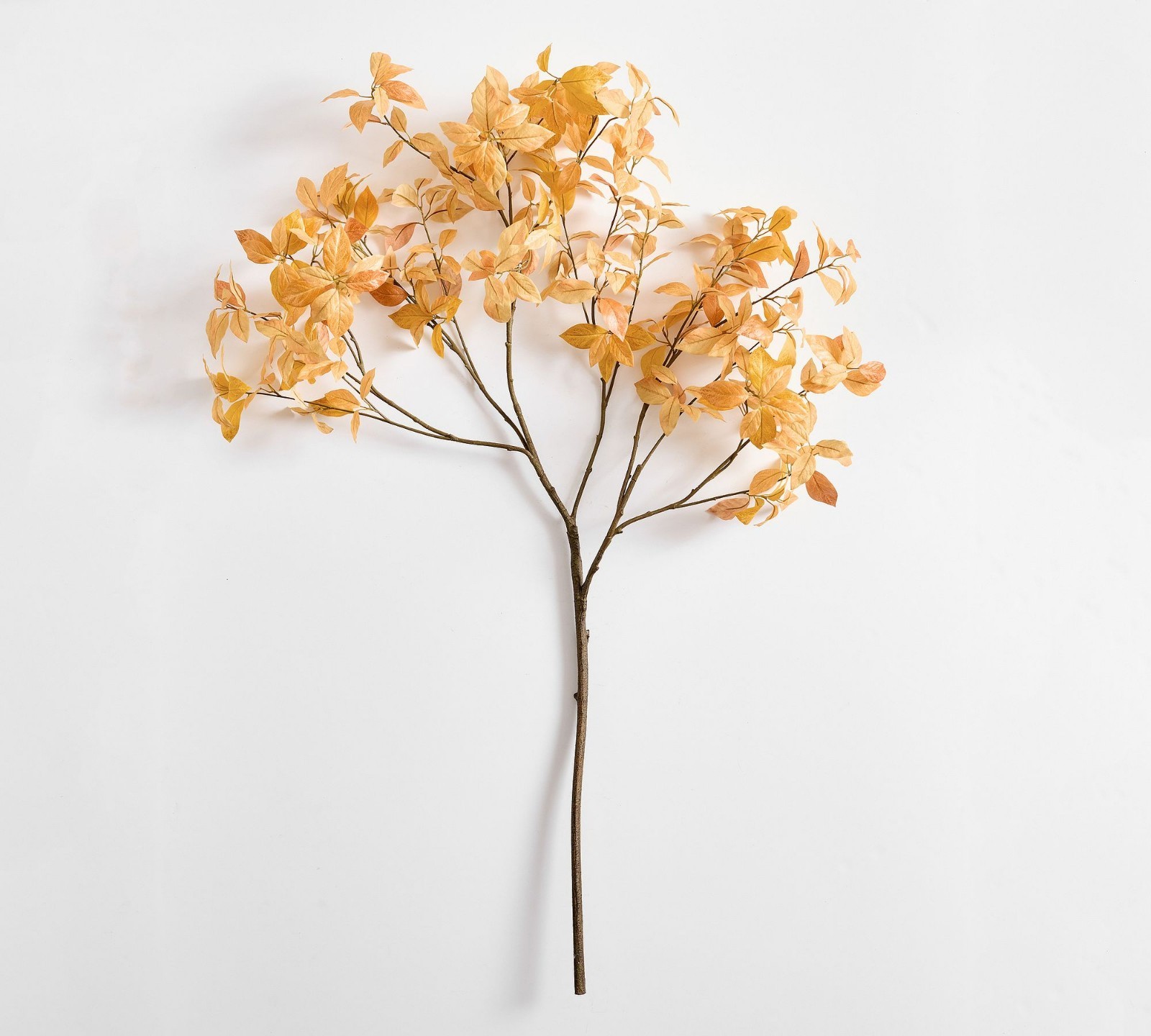 NEW Pottery Barn Faux Golden Fall Autumn Branches Leaves Stem 56″ Decor NWT