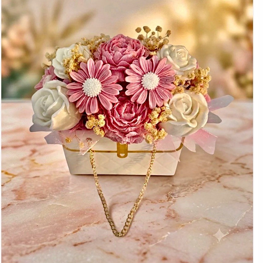 soap, Bouquet of soap flowers