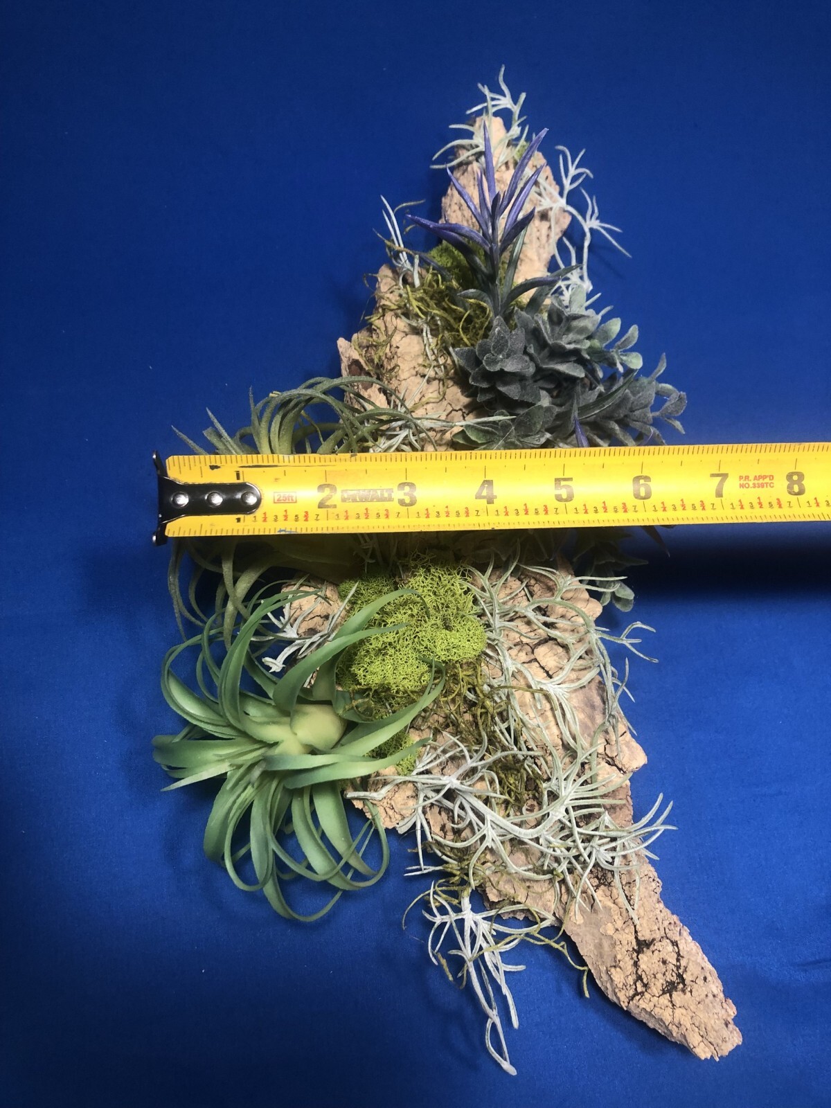 Home Decor Bathroom Wall Art Real Bark Artificial Air Plant Handmade USA