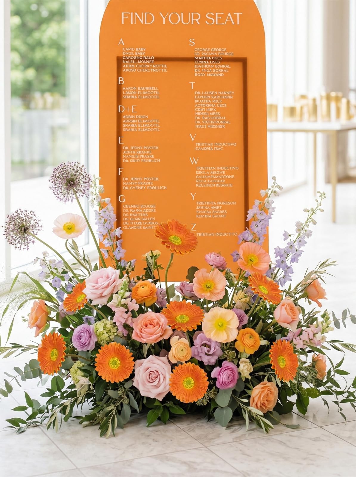 12PCS Orange Gerbera Daisy Artificial Flowers 16.93’’ Real Touch PU Fake Dais…