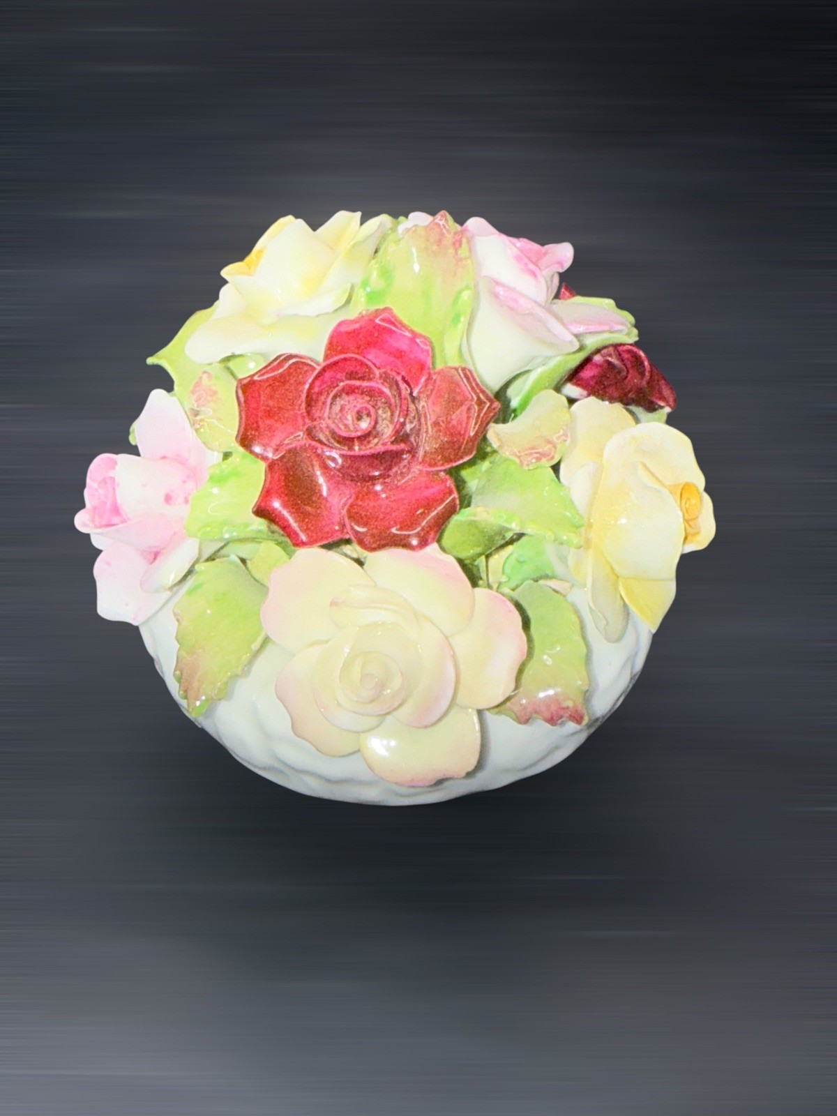 Vintage AYNSLEY ENGLAND Bone China BOUQUET Hand Modeled Family of Flowers