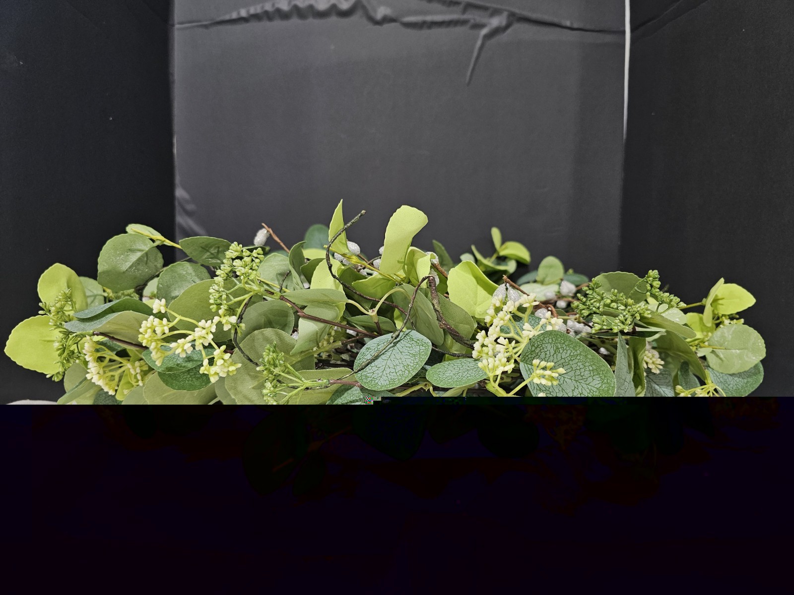 26 Inch Eucalyptus Wreath for Front Door, Large Artificial Greenery Wreath