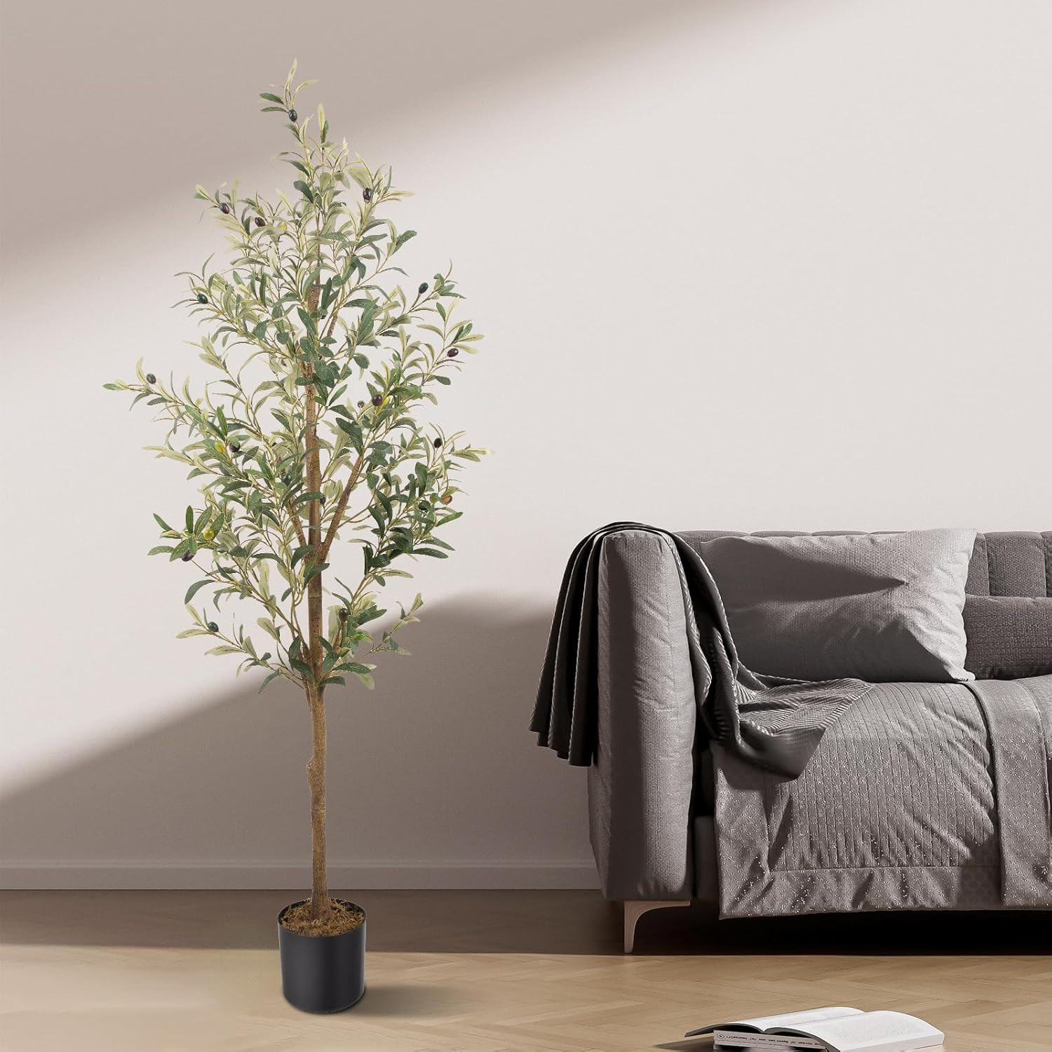 5FT Artificial Olive Tree – Faux Silk Indoor Plant for Home & Office Decor
