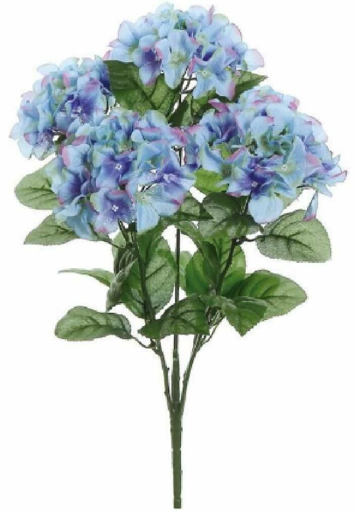Select Artificials Hydrangea Bush, Blue/Lavender (M3435-BLAV)