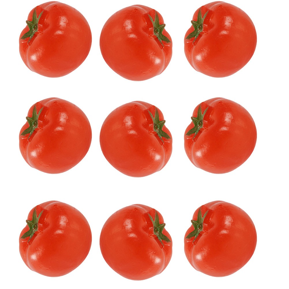 9 PCS Vegetable Model Props Artificial Fruit for Display Mini Cherry Tomato