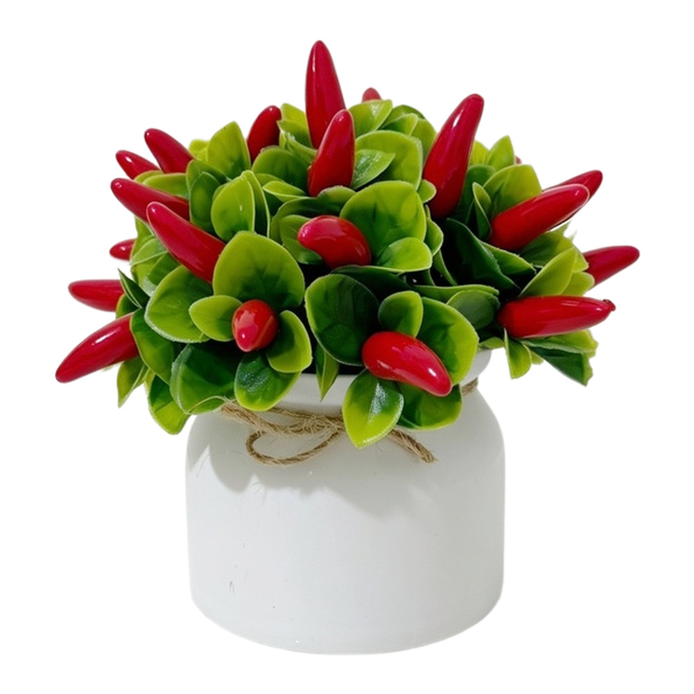 Tabletop Artificial Fruit Bonsai 27 Pcs Potted Plants for Home Office Decor