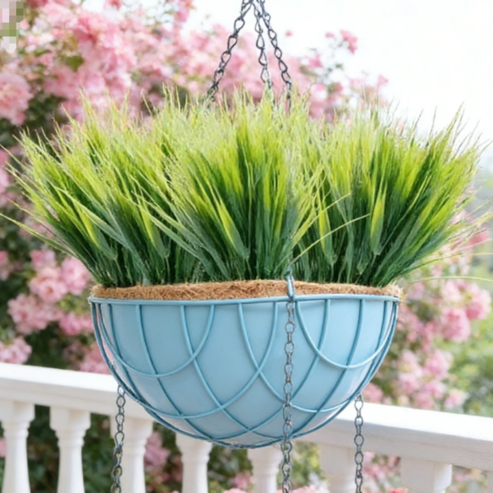 Plastic Artificial Grass 5 Pack for Vase Wedding Outdoor Home Photography Props