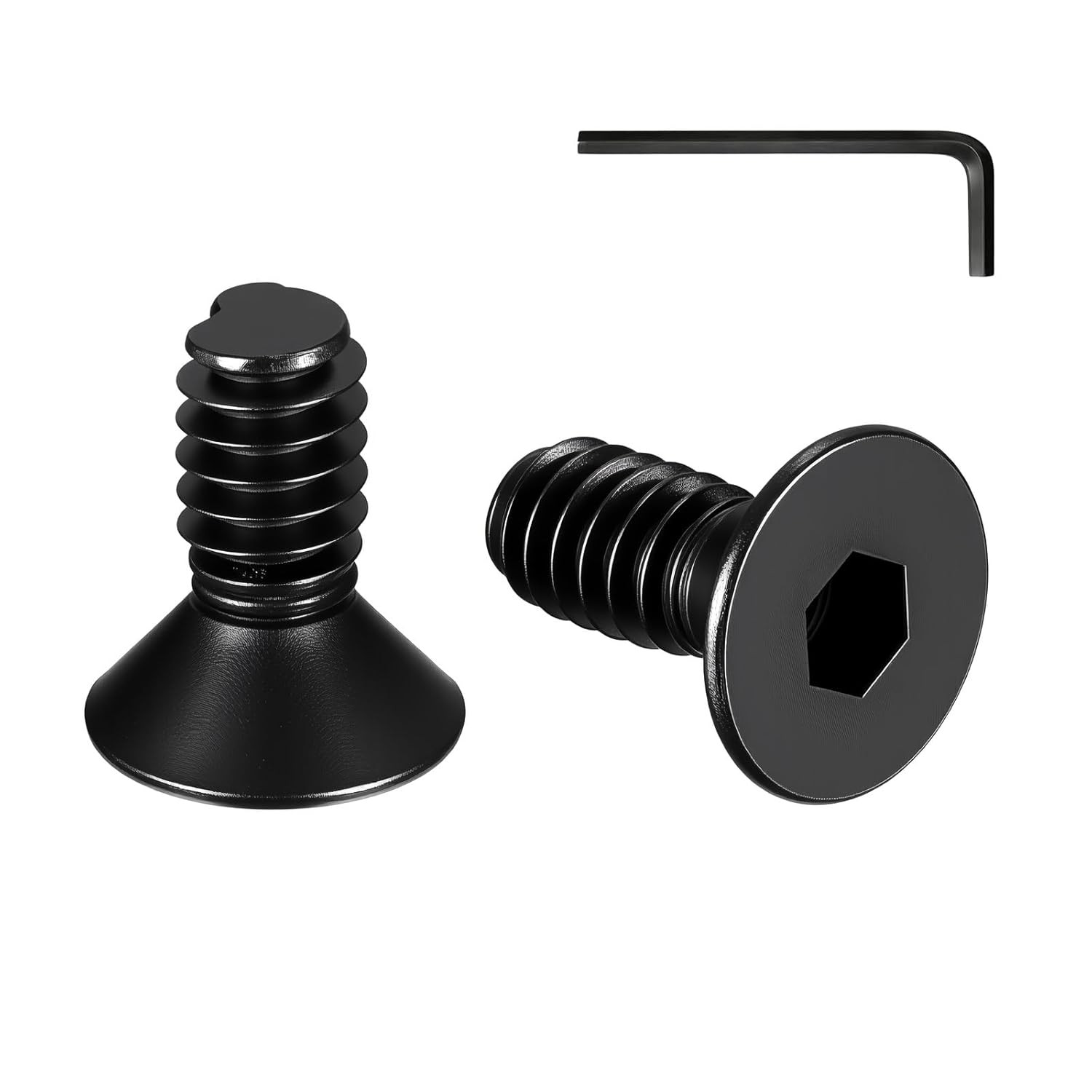20 Pcs #6-32 X 1 Flat Head Socket Cap Machine Screws,Grade 10.9 Alloy Steel Coun