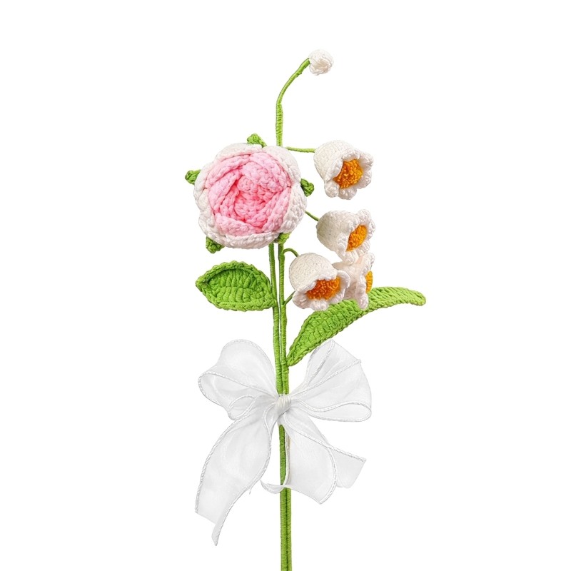 Charm Handcrafted Crochet Floral Bundles In Multiple Color For Home Styling