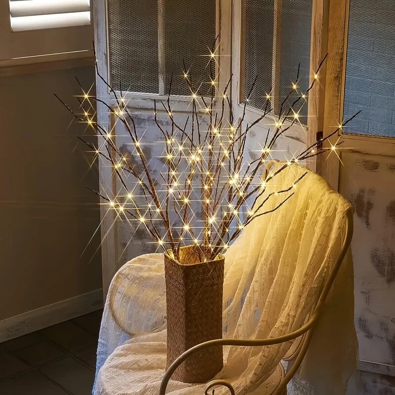 LED Lighted Artificial Decorative Branches (2 pieces)