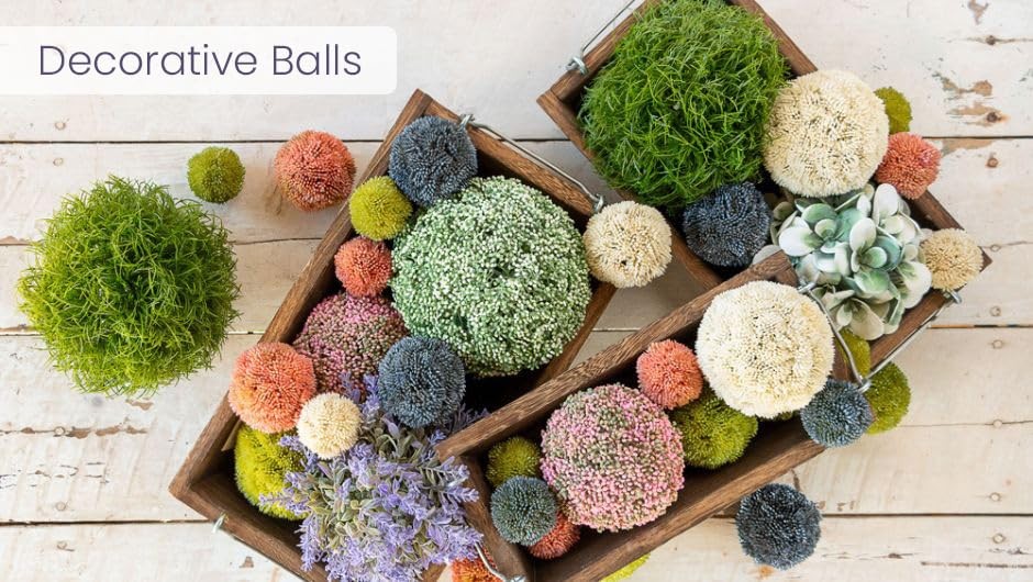 Faux Berry Ball Topiary Décor, 4-Inches, Metallic Purple