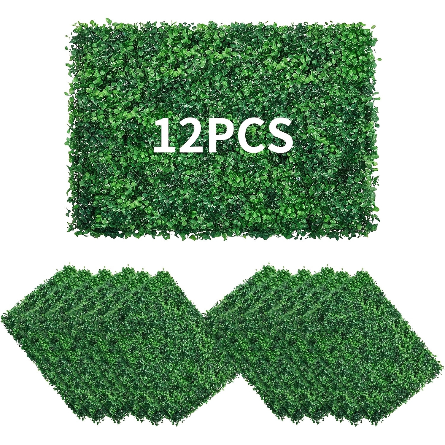 24×16 inch artificial wall grass decoration,12 pieces of yew wood board